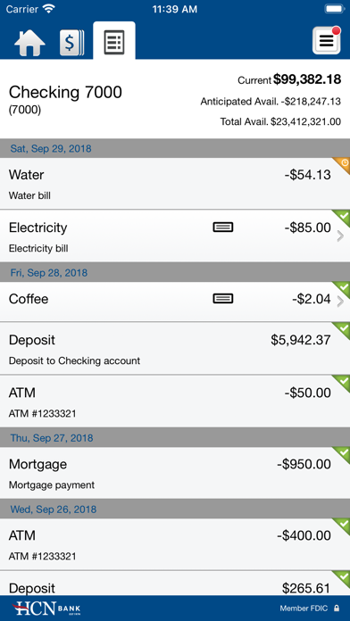 HCN Bank - Business Screenshot