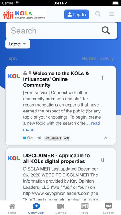 KOLs & Influencers Screenshot