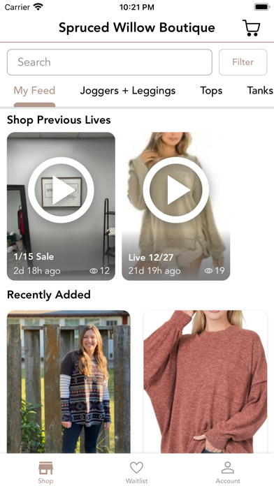 Spruced Willow Boutique Screenshot