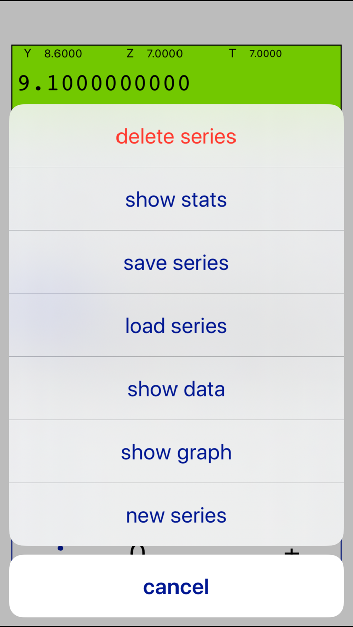Linear regression RPN calc