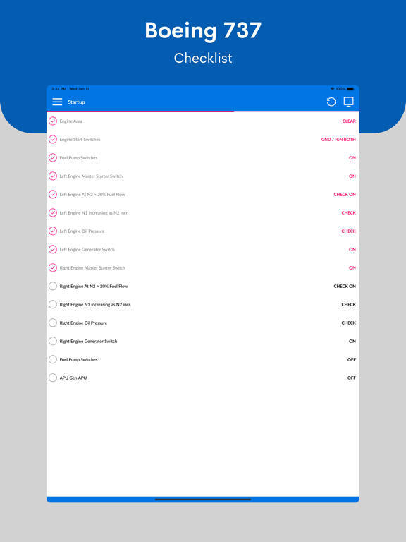 Screenshot #6 pour Boeing 737 Checklist