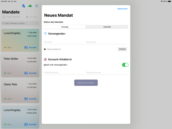Screenshot #5 pour Mandate – CONVELA.cloud