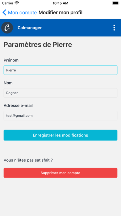Calmanager Screenshot