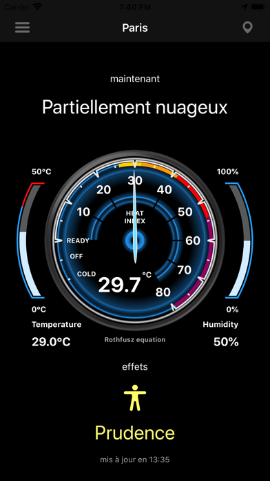 Screenshot #2 pour Indice de chaleur