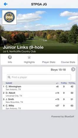 Game screenshot Southern Texas PGA Junior Golf mod apk