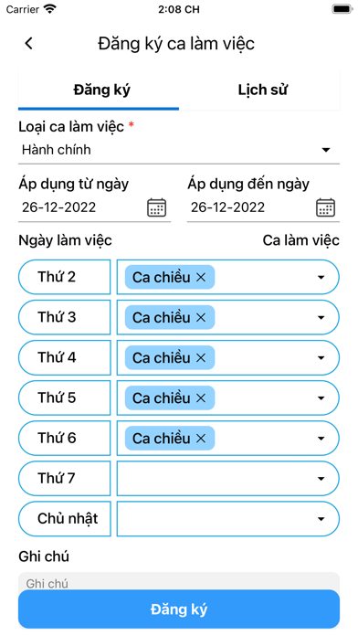 Chấm công online Screenshot