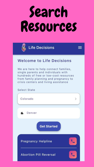 Life Decisions Resource Screenshot