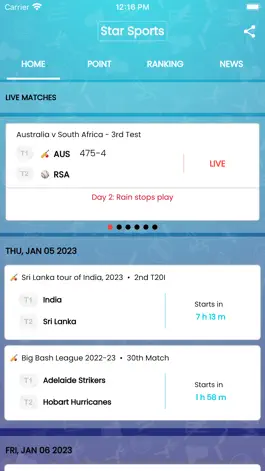 Game screenshot Star Sports - Cricket Live mod apk