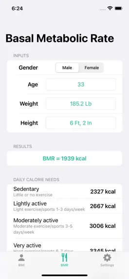 Game screenshot BMI Calculator Simple apk