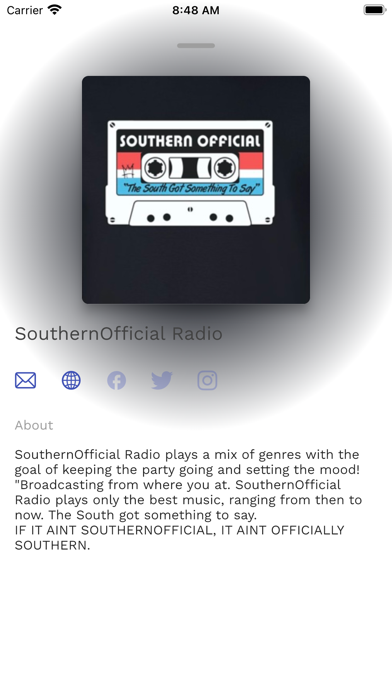 Southern Official Radio Screenshot
