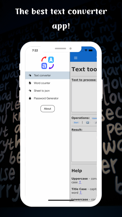 Text Converter and tools Screenshot