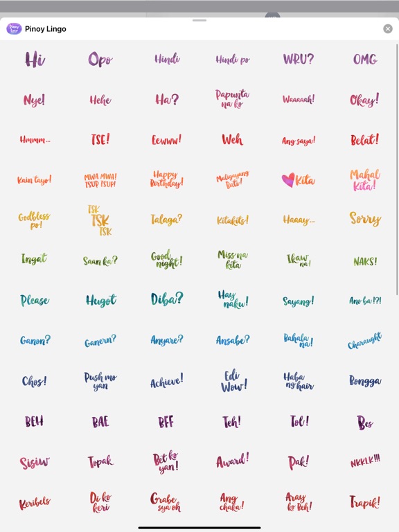 Screenshot #5 pour Pinoy Lingo for iMessage