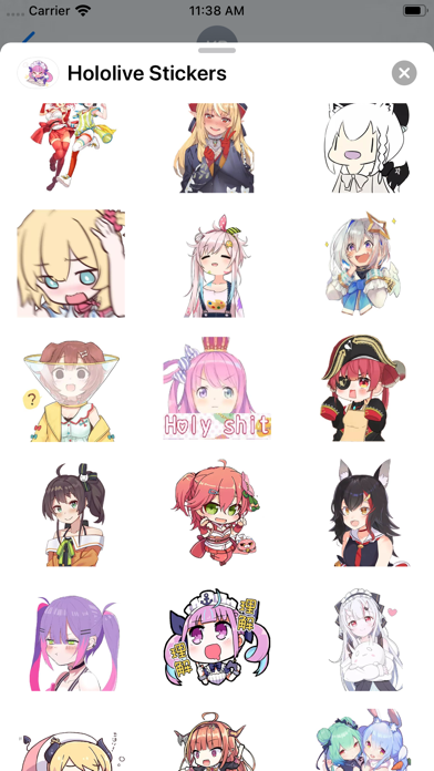 Screenshot #3 pour Hololive Stickers