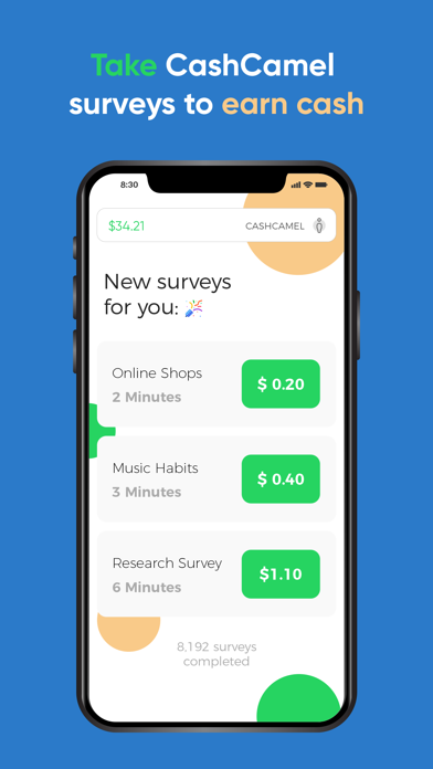 CashCamel - Surveys for Cash Screenshot