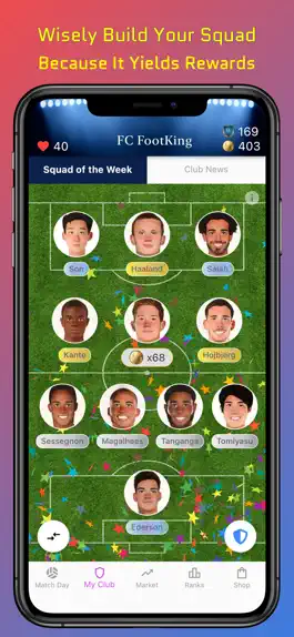 Game screenshot FootKing- Football Fantasy apk