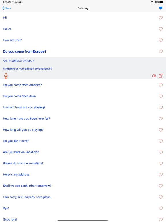 Screenshot #5 pour Learn Korean Offline Travel