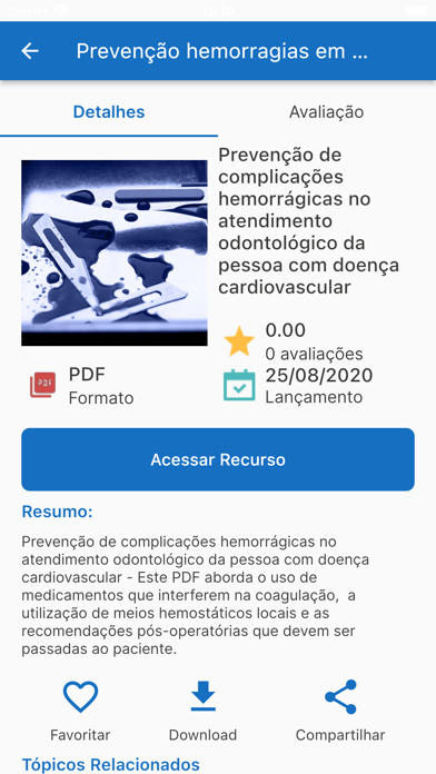 Doenças Cardiovasculares Screenshot