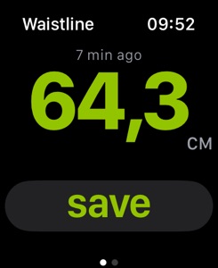 Waistline - Track Belly Size screenshot #1 for Apple Watch