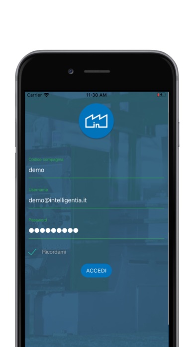 inFactory Mobile App Screenshot
