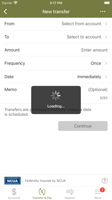 Peninsula Credit Union Screenshot