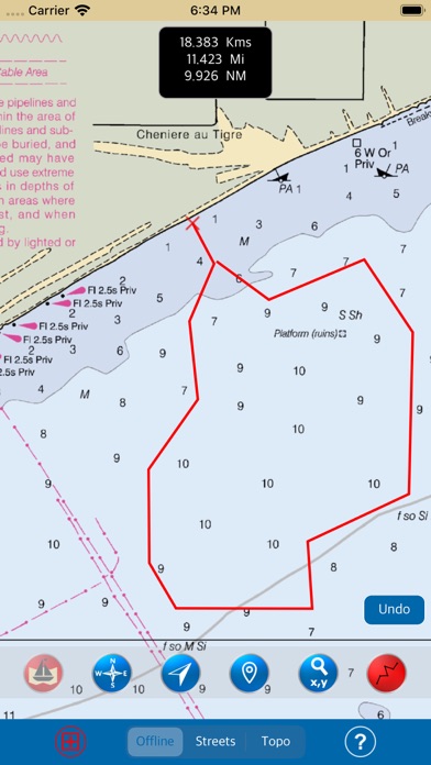 Screenshot #3 pour Louisiana - Marine Charts boat