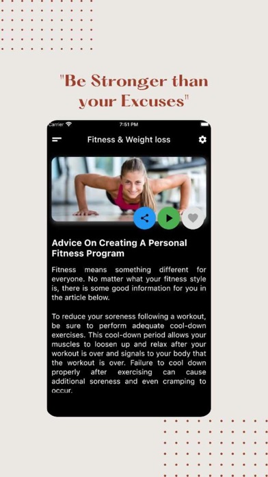 Fitness & Weight Loss Screenshot