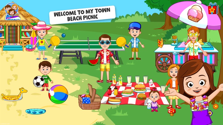 My Town : Beach Picnic screenshot-0