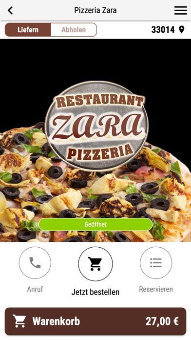 Pizzeria Zara Screenshot