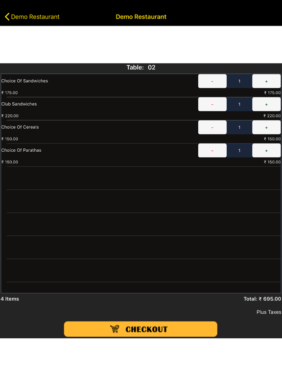 Screenshot #6 pour CSAT ContactLess Order App