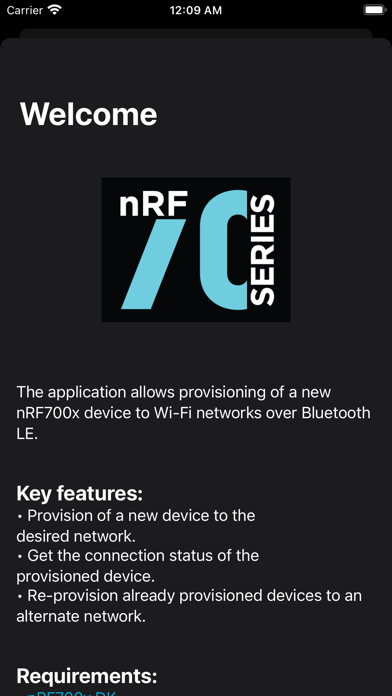 nRF Wi-Fi Provisioner Screenshot