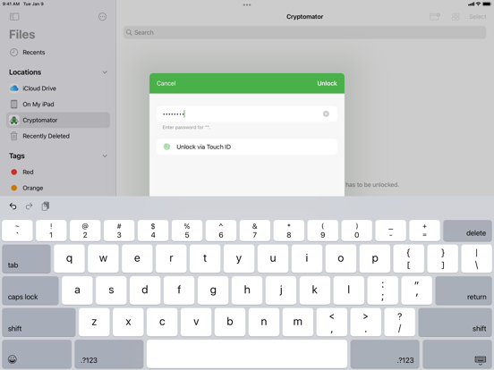 Cryptomator: Full Version Screenshots