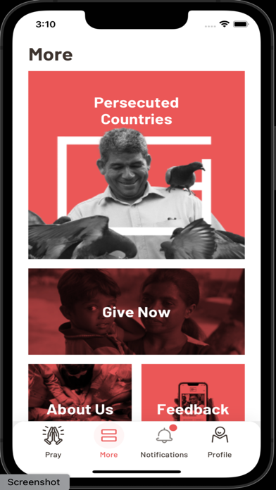 GCR Prayer App Screenshot