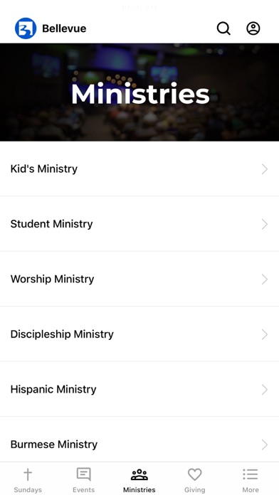 Bellevue Baptist Church Screenshot