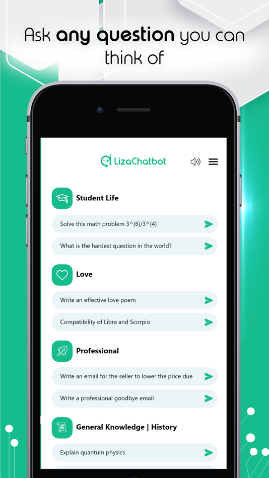 #2. Liza ChatBot AI : AI ChatBot (iOS) 由: Mobiledo Yazilim Hizmetleri Sanayi Ve Ticaret Limited Sirketi