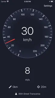 gps speedometer・speed tracker iphone screenshot 1