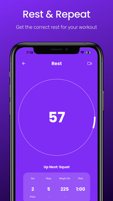 135: Workout Tracking Screenshot