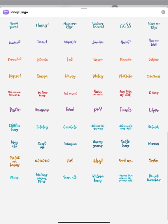 Screenshot #6 pour Pinoy Lingo for iMessage