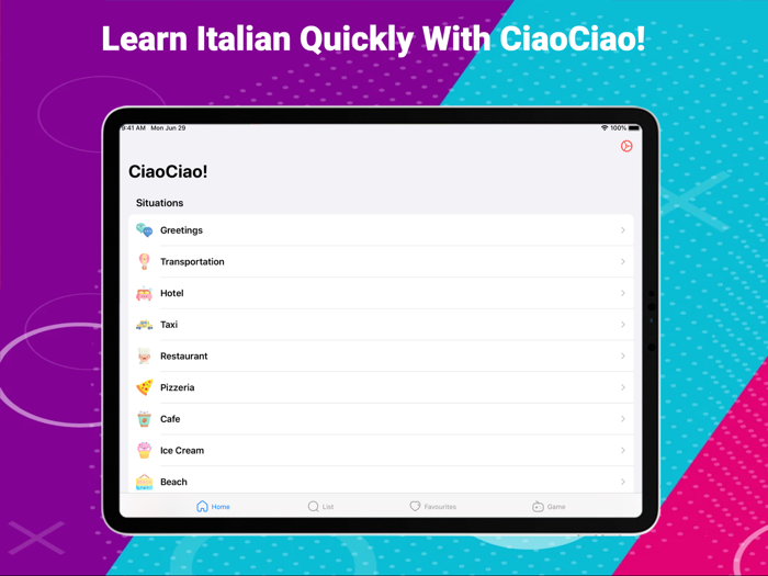 CiaoCiao - Italian Phrasebook