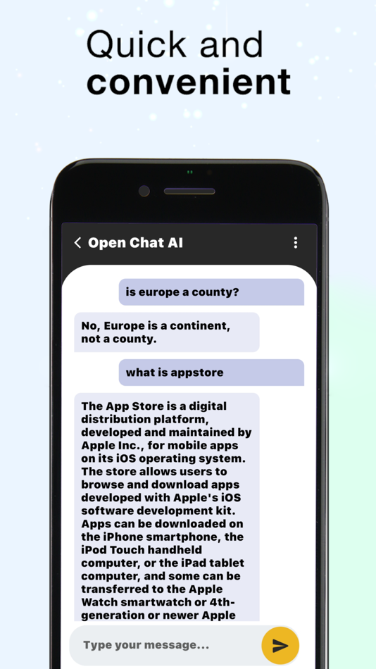 #2. AI ChatBot - Open Chat App (iOS) 게시자: Krushna Sanghani