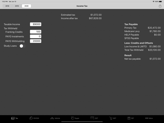 my Tax Calculator Australiaのおすすめ画像1