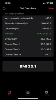 bmi simple: tracker iphone screenshot 3