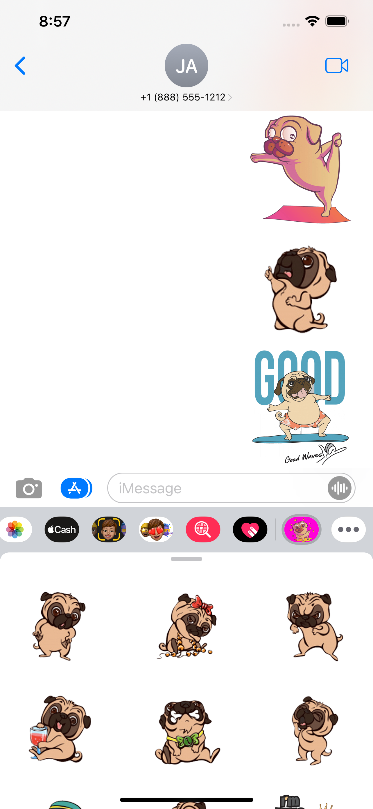 Pug Lovers Stickers