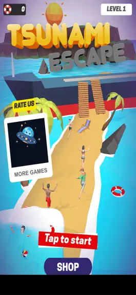 Game screenshot Tsunami Escape Rainbow mod apk
