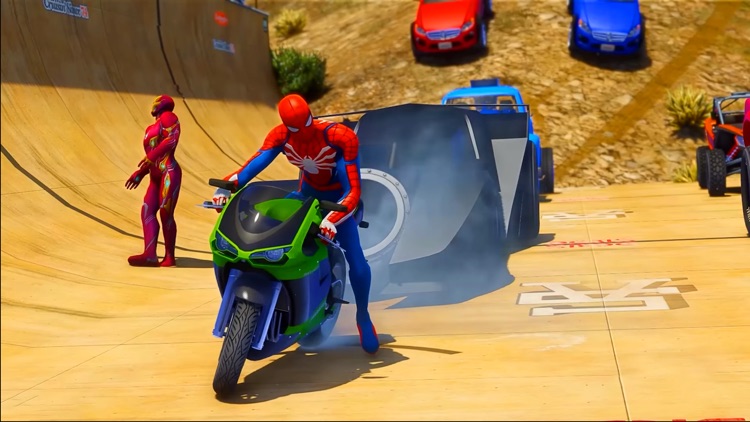 Superhero Moto Stunts Avengers