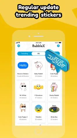 Game screenshot BubbleX - Text Stickers Maker hack