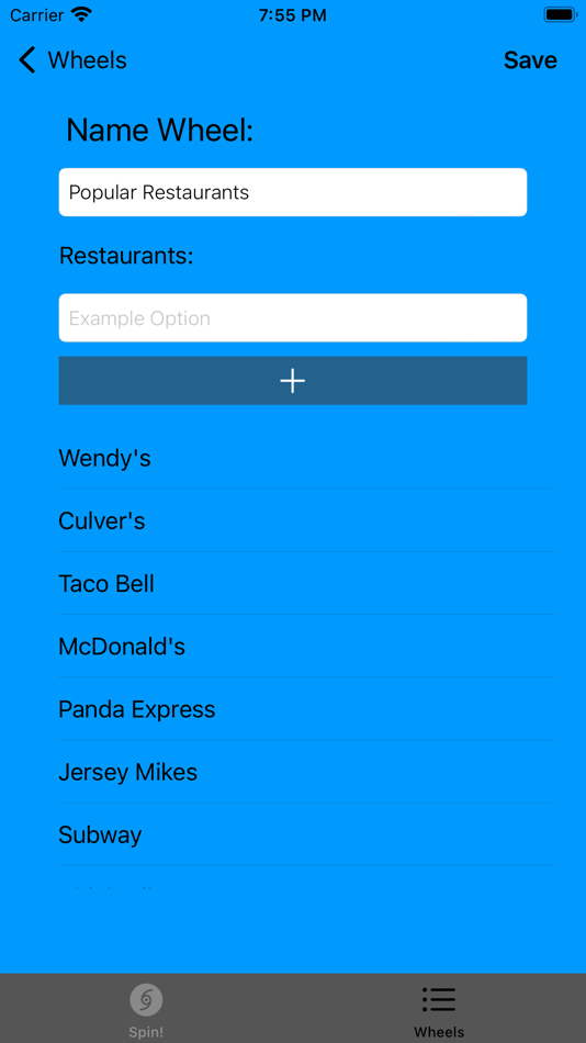 #3. Wheel Of Meals (iOS) 由: Collin Rentz