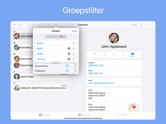 GroupsPro X iPad app afbeelding 2