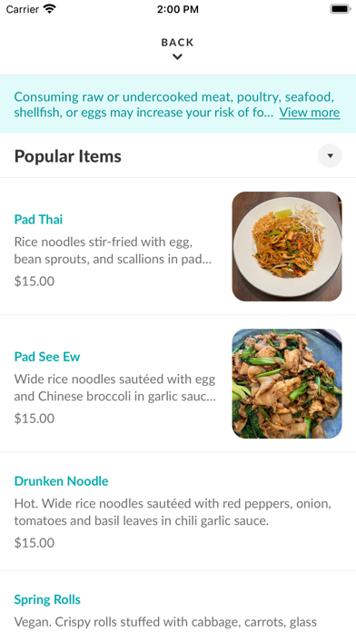 Donsak Thai Restaurant Screenshot