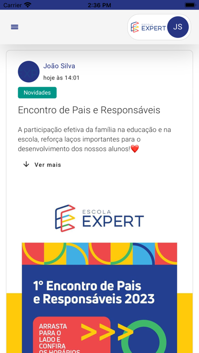 Escola Expert Screenshot