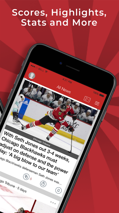 Blackhawks Hockey News Chicago Screenshot